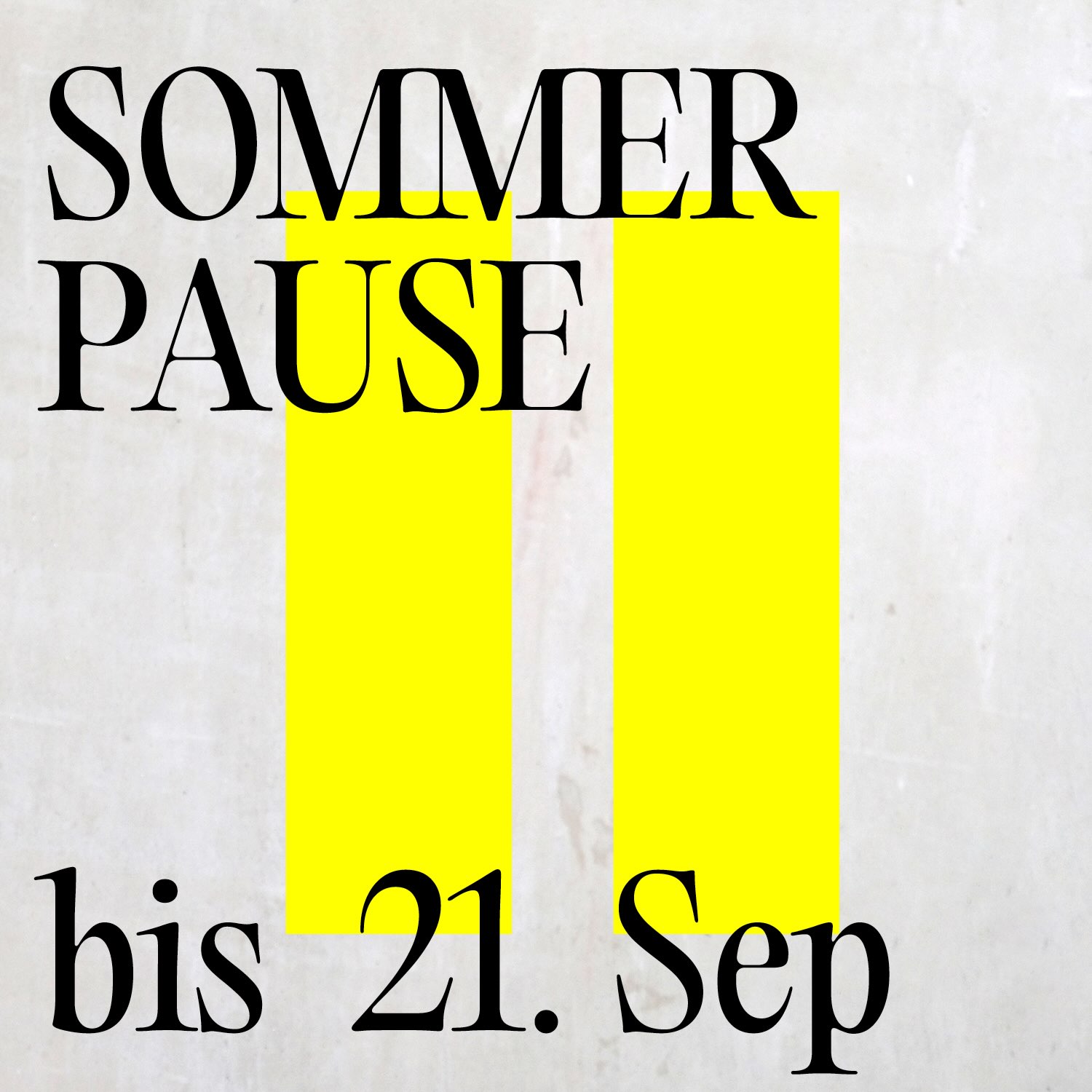 … bin ab dem 21. September wieder zurück!
<3